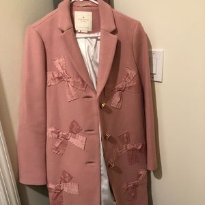 Kate Spade Wool Stitched Bow Coat